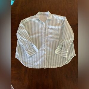 AYR White and Green The Hobbit Button Down-Lrg